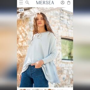 Mersea Catalina Travel Sweater in Sky Blue